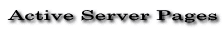 Active Server Pages